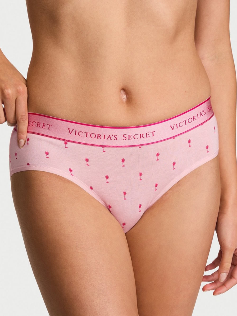 NWT Victoria's Secret Logo Cotton Hiphugger Panty.